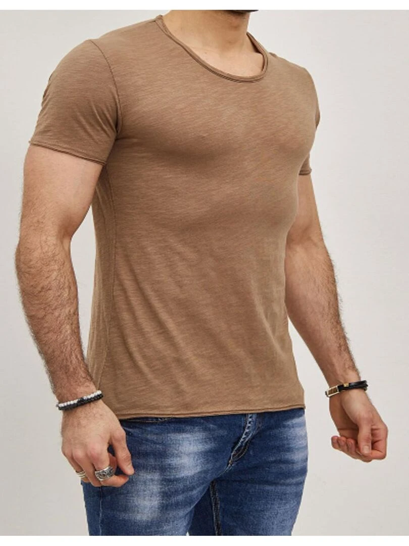 T Shirt Kebello   Marron