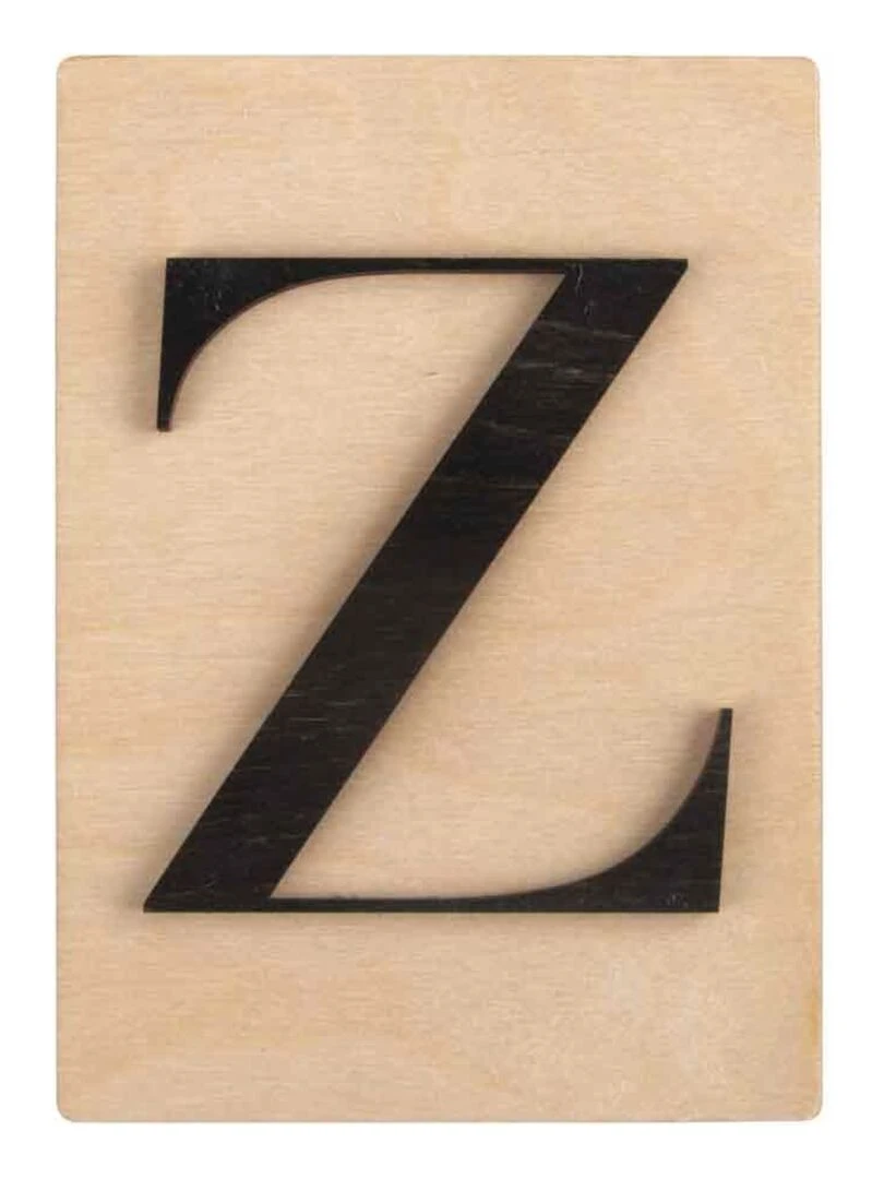 Lettre en bois 14 8 x 10 5 cm   Z   N/A