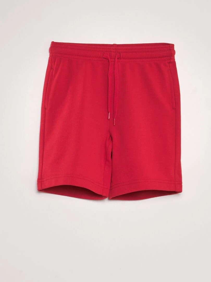 Bermuda en french terry rouge