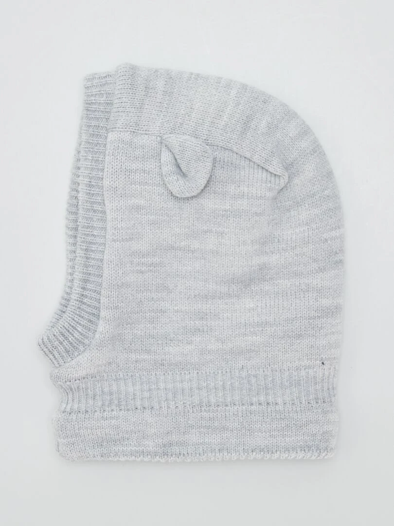 Cagoule en tricot Gris