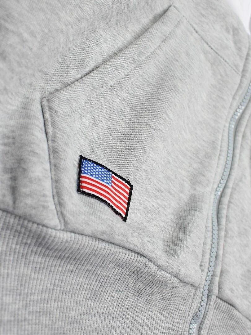 Nasa   Veste homme imprimé logo   Gris