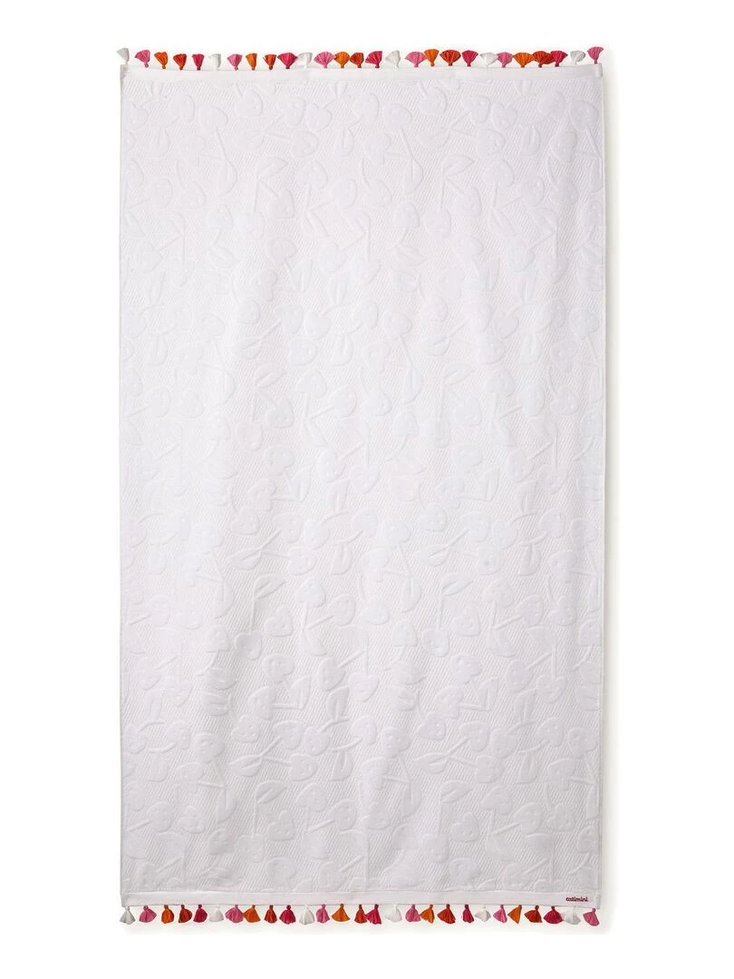 Drap de bain Escapade Kawaii 90x150 cm 100% Coton 400 GSM Blanc Blanc