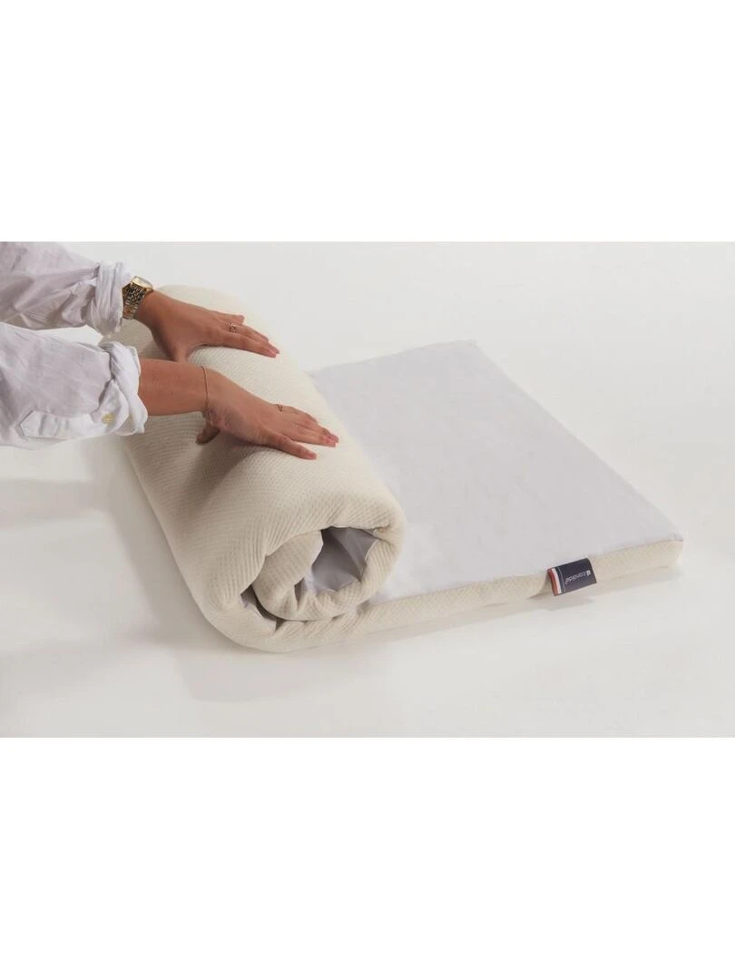 Matelas Bébé De Voyage Coton   60 cm x 120 cm x 4 cm   Beige