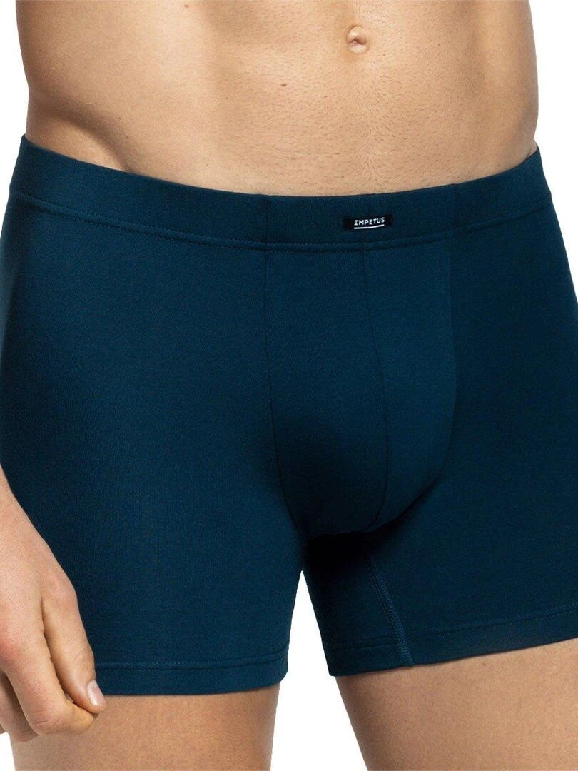 Pack de 2 boxers en coton Belmond avec ceinture tubulaire   Bleu