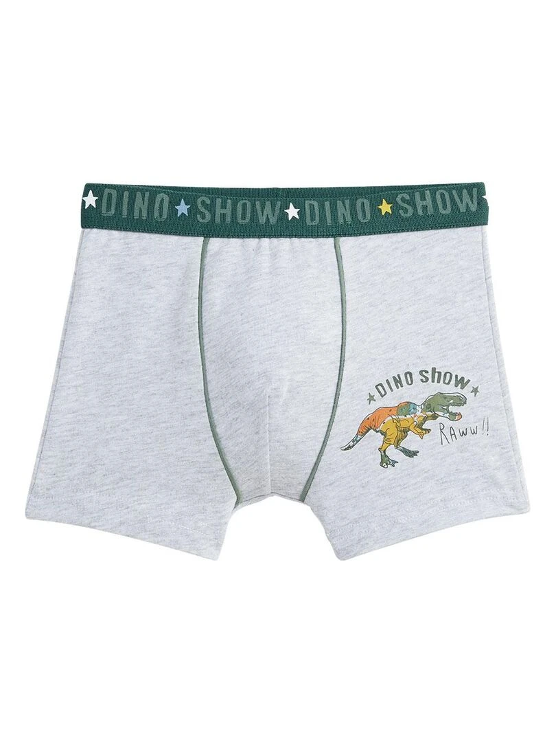 Lot de 2 boxers garçon Sully   Gris