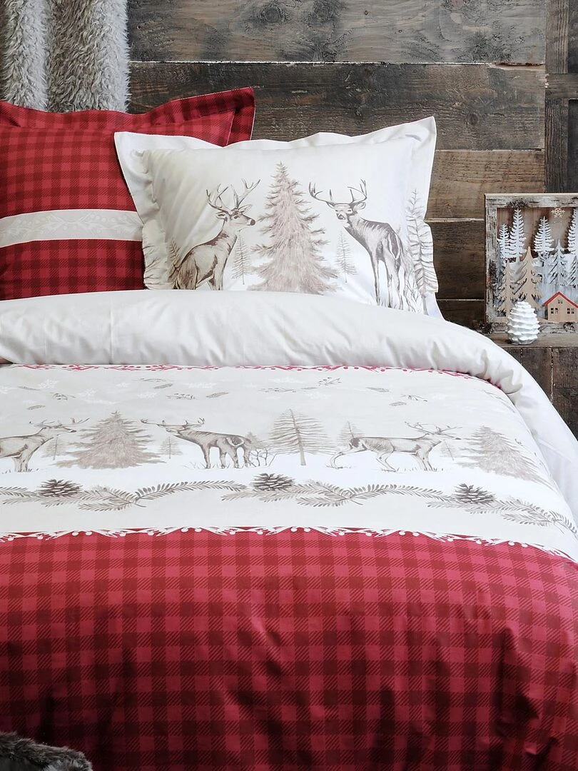 Parure de couette Parmelan Rouge