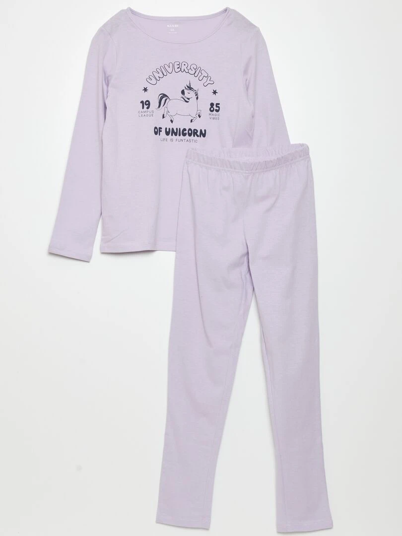 Ensemble pyjama long 2 pièces UNICORN
