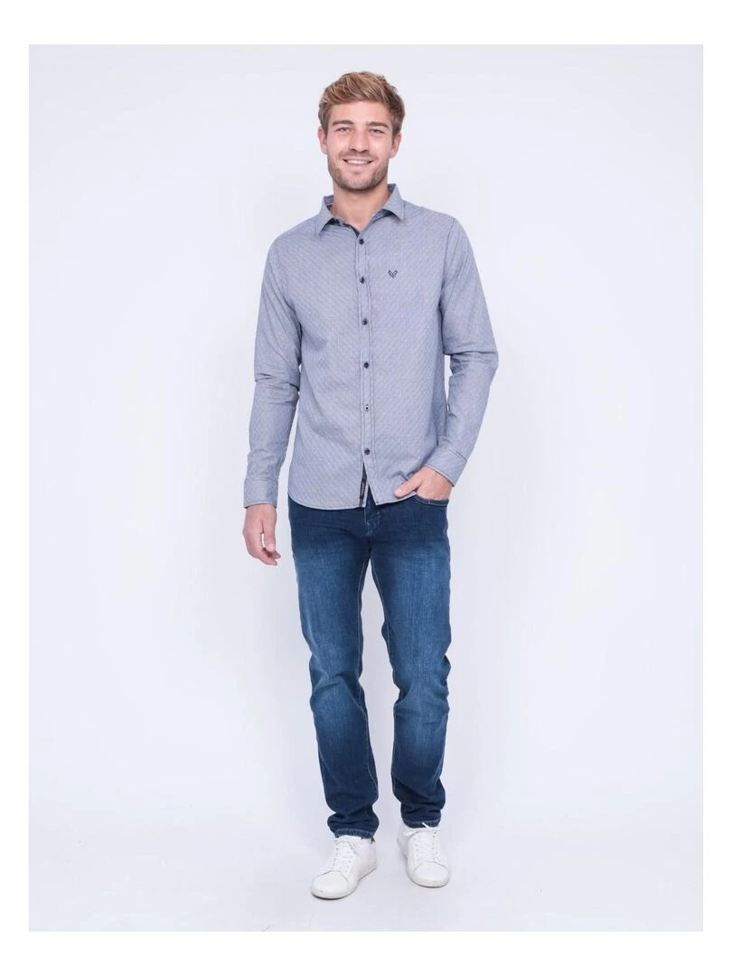 Chemise manches longues TRIKMO   Bleu marine