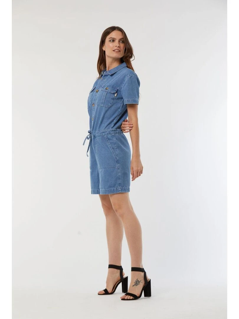 Lee Cooper   Combinaison manches courtes coton regular TUXIE   Bleu