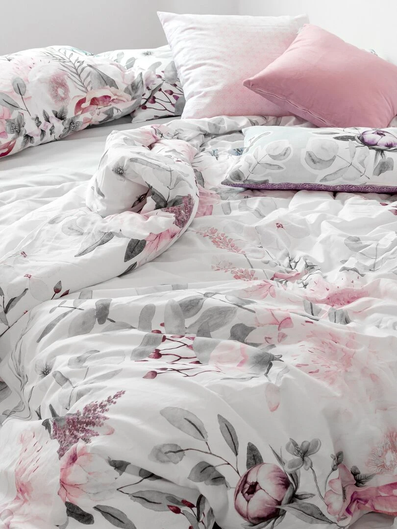 Housse de couette Delicate bouquet "Happyfriday" Blanc