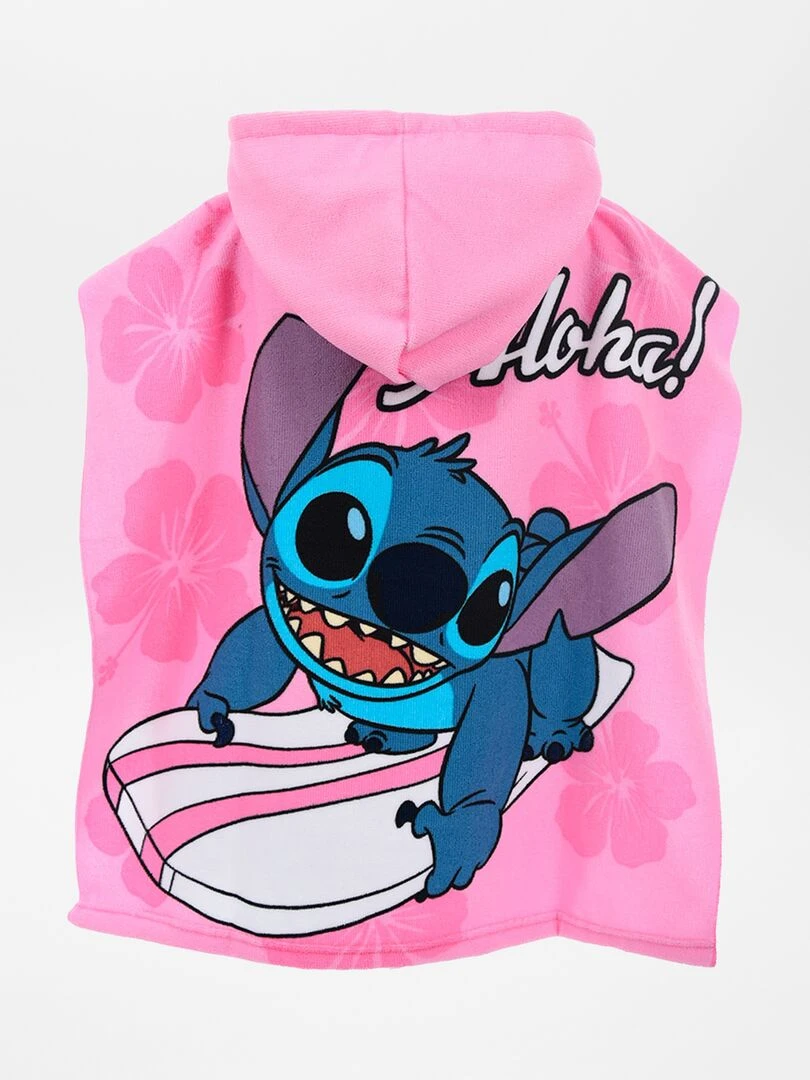 Cape de bain 'Stitch'   Rose