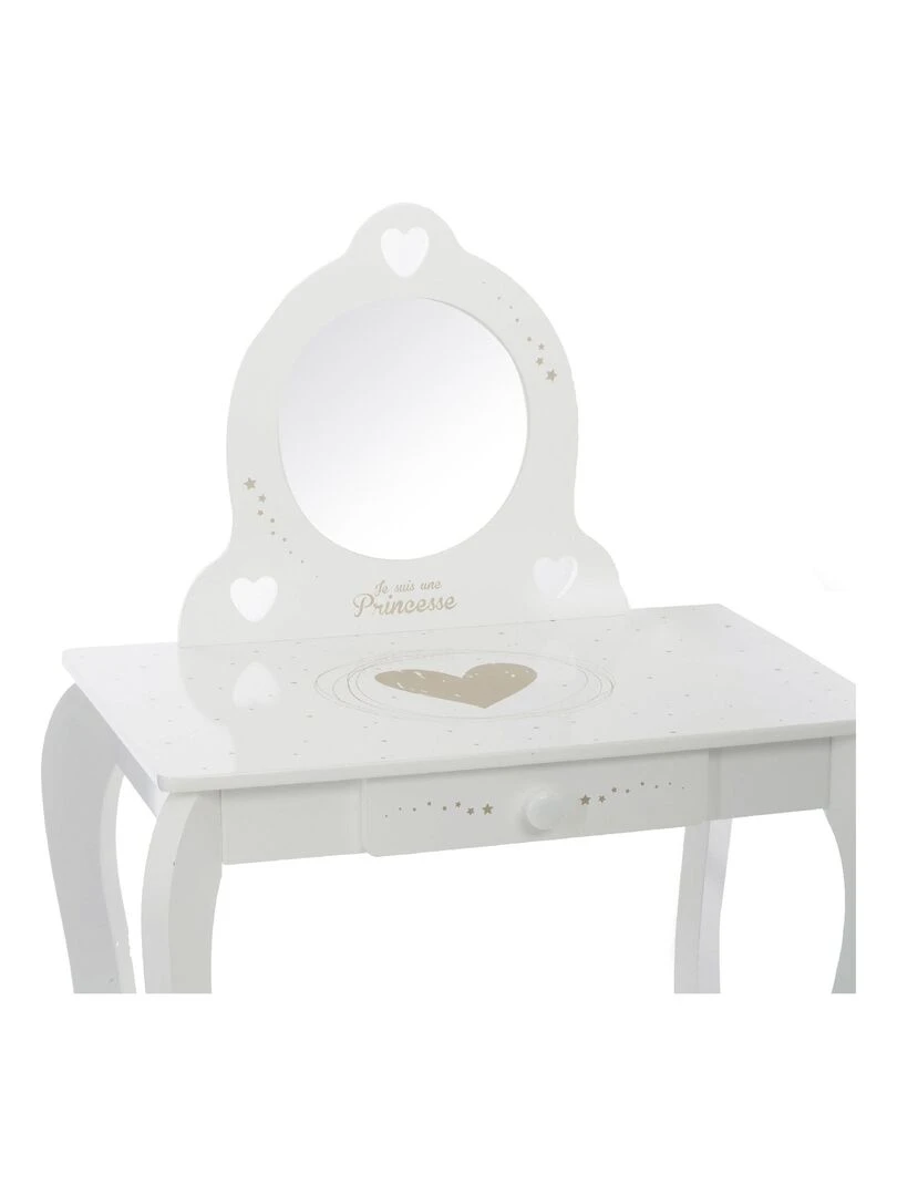 Coiffeuse et tabouret enfant Blanc