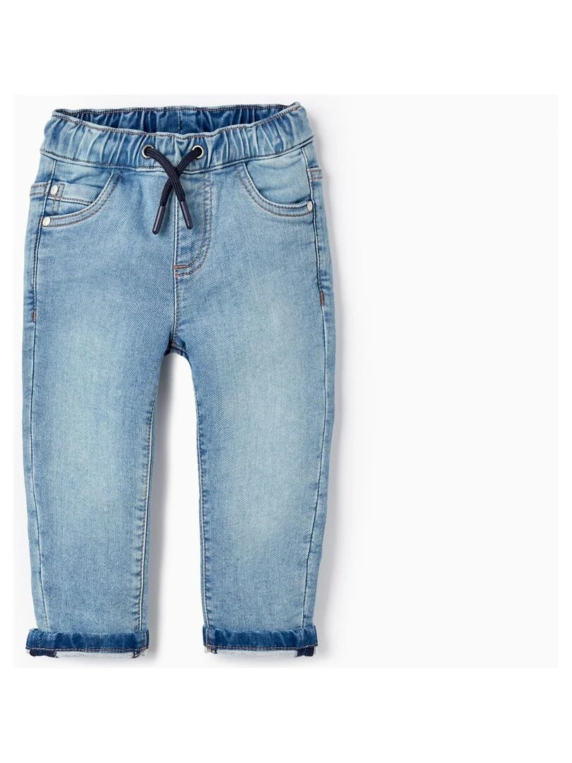 Pantalon de sport en jean pour bébé garçon NATURE TAKEOVER Bleu clair