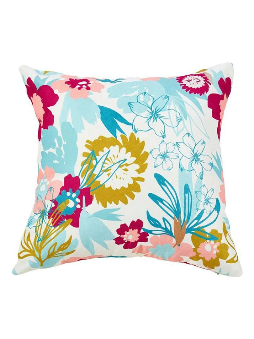 Housse de coussin 40x40 cm Printemps Blanc