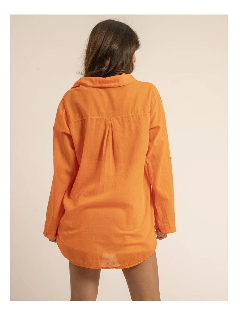 Chemise manches longues coton ORINE Orange