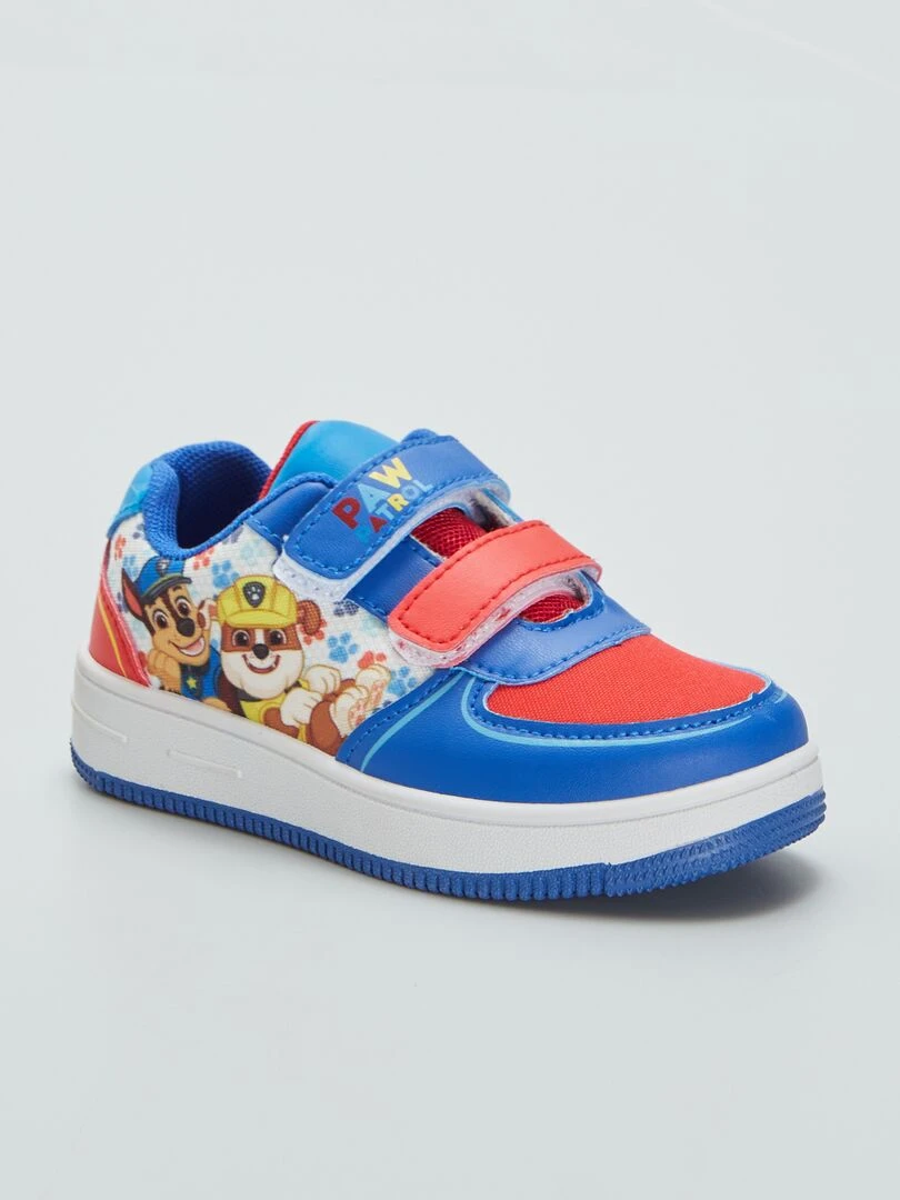 Baskets scratchées 'Pat' Patrouille' bleu