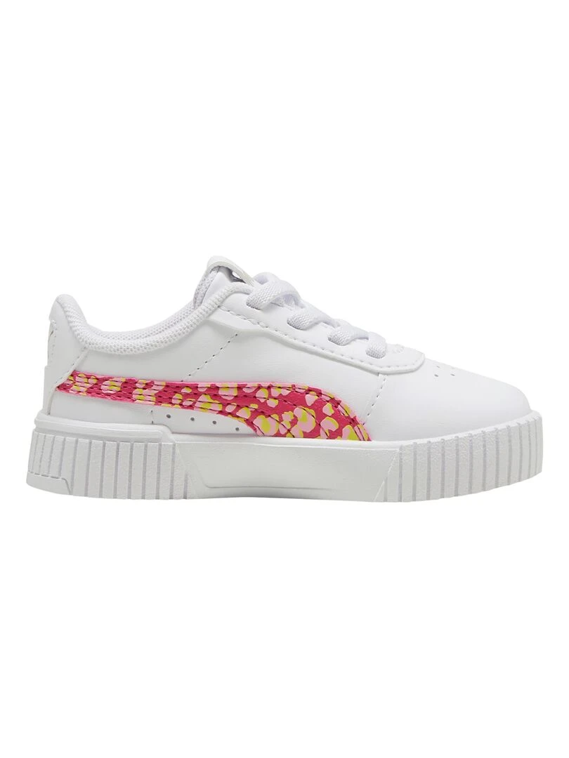 Basket à Lacets Enfant Puma Carina 2.0 Animal Update AC Inf Blanc