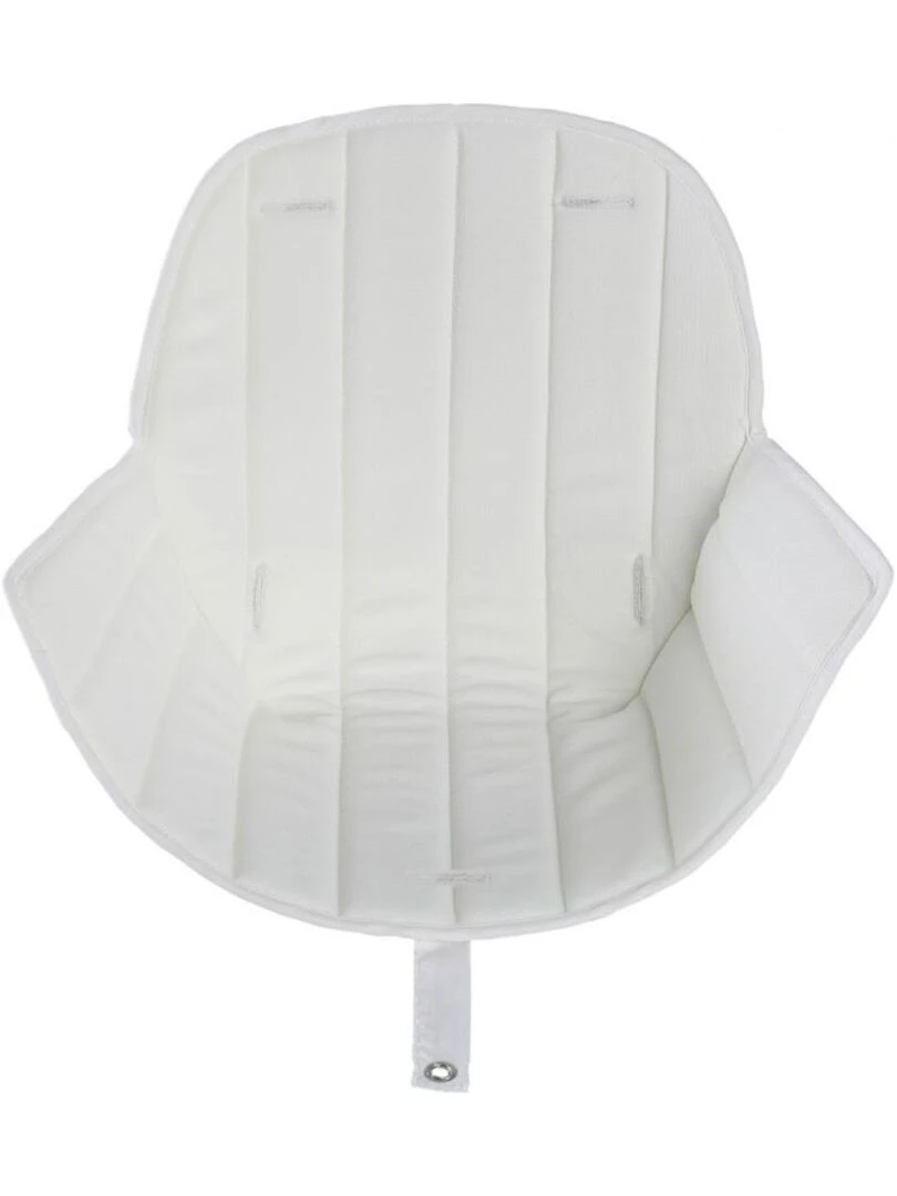 Assise tissu chaise haute Ovo Luxe blanc Blanc
