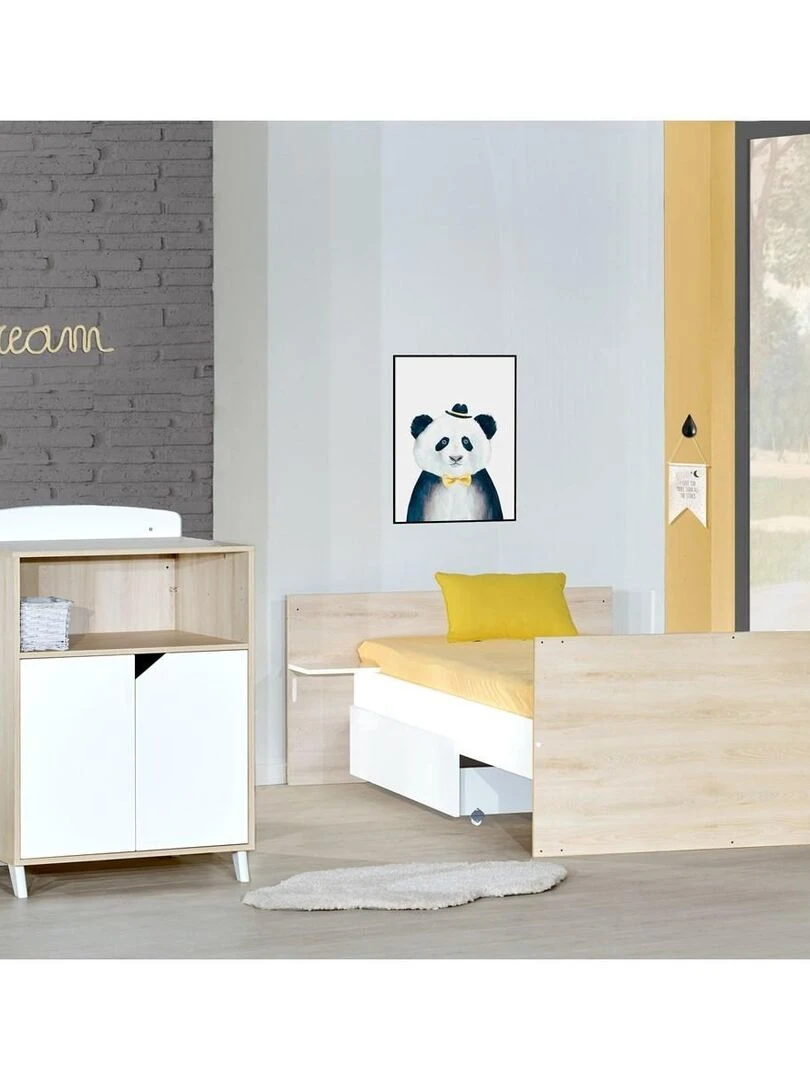 Tiroir pour lit évolutif en bois blanc   BABYPRICE   Blanc