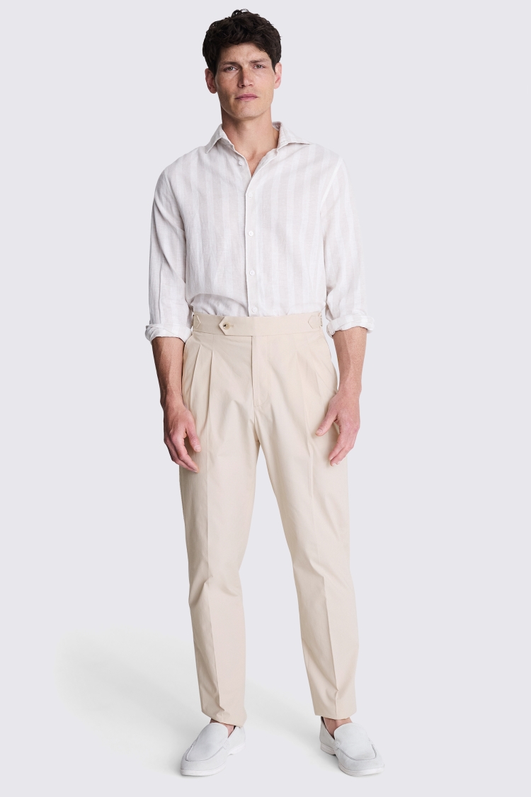 Tailored Fit Ink Stretch Trousers   Buy Online at Moss