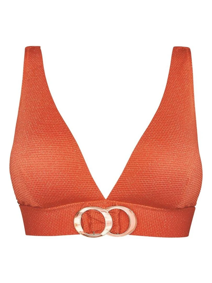 Haut de maillot triangle AMOUR Brigitte Bardot Bain Orange
