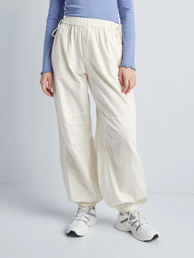 Pantalon léger et large Beige