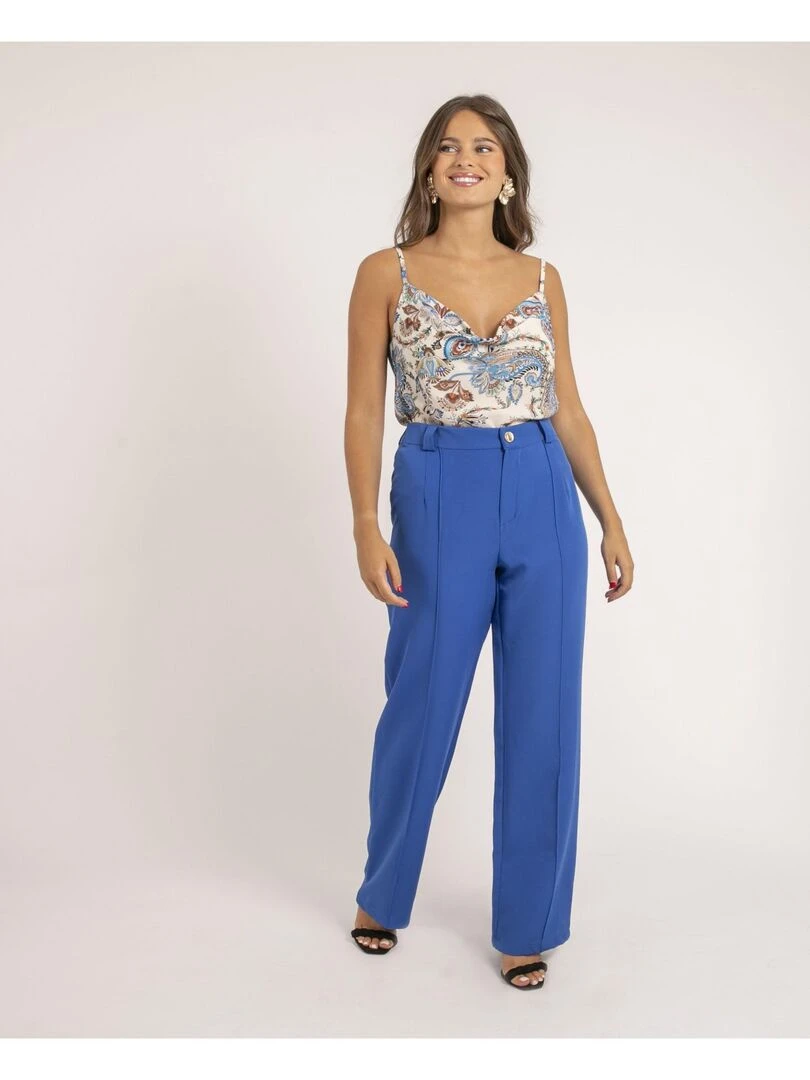 Caraco motifs FARODZE   Bleu