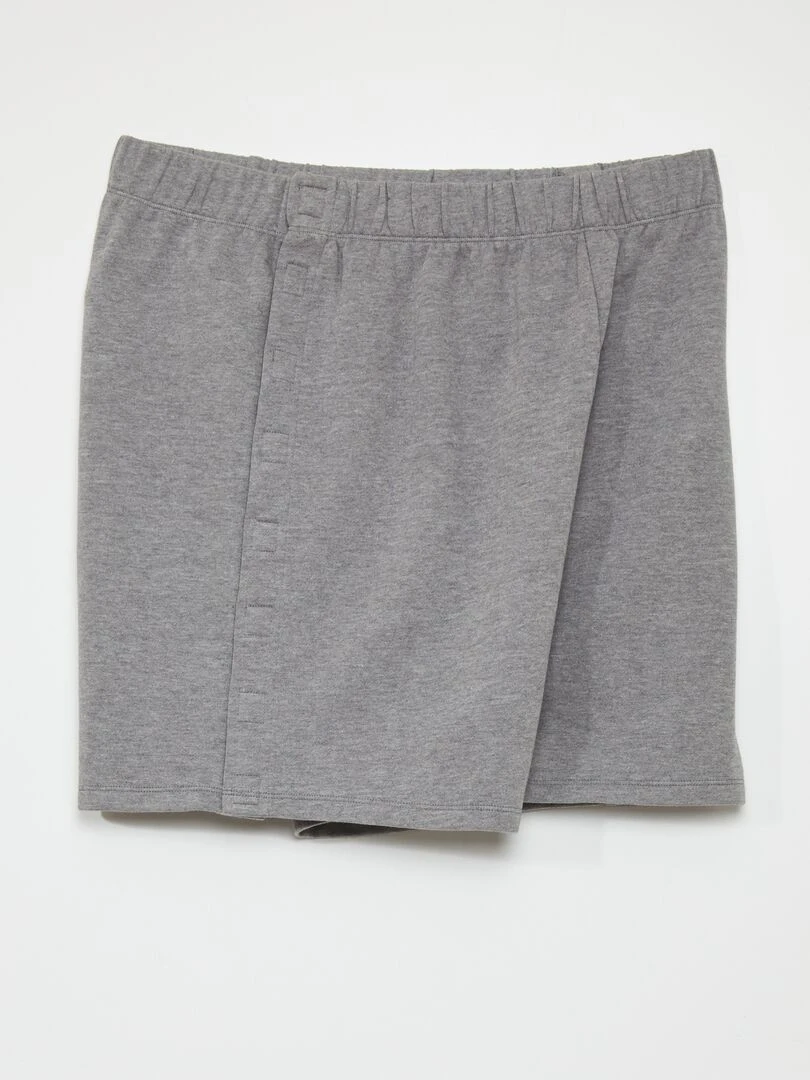 Short épais avec ouverture totale   So Easy   Gris