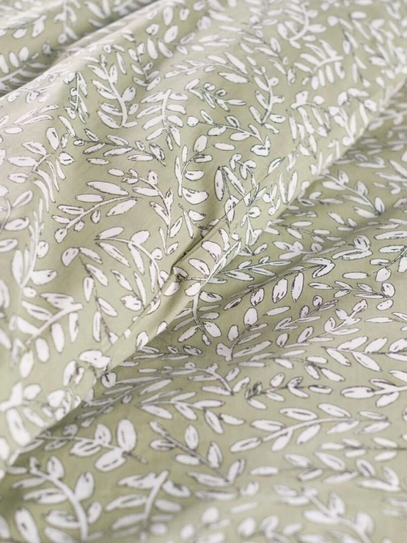 Housse de couette Sunshine 13.9 + taie(s) 100% coton 57 fils Vert