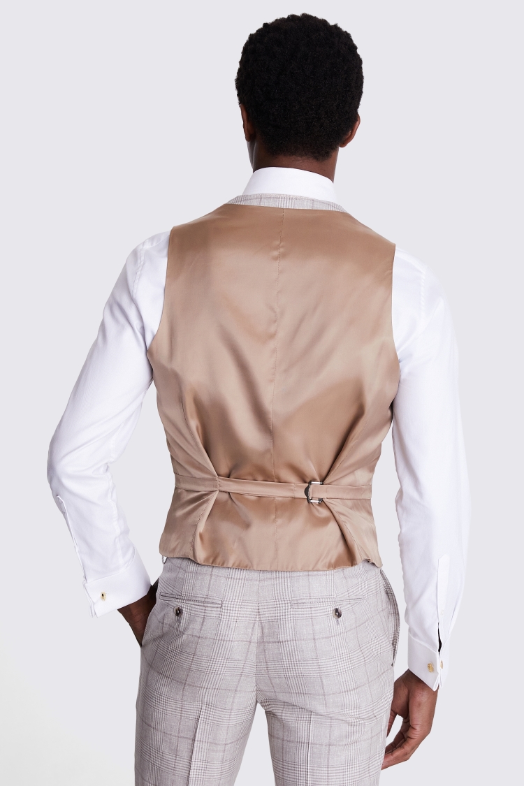 Slim Fit Khaki Donegal Waistcoat   Buy Online at Moss