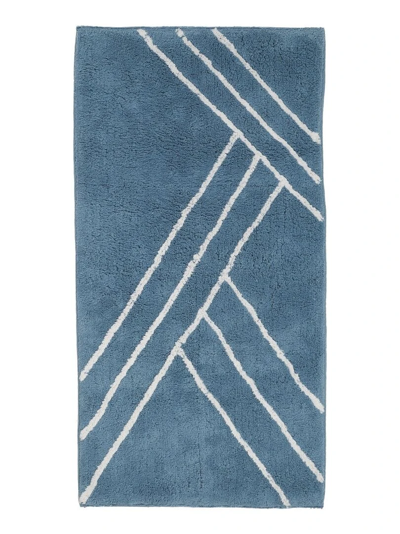 Guy Levasseur Tapis de bain en coton figuratif Bleu