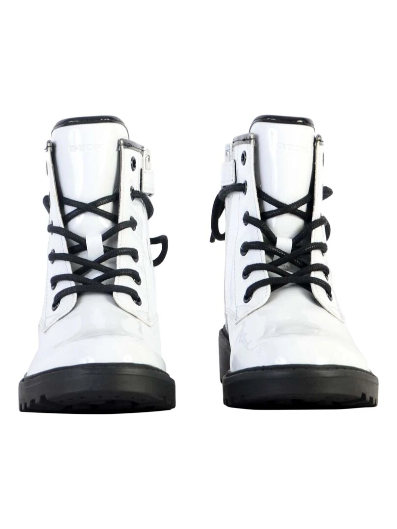 Bottine à Lacets Enfant Geox Casey   Blanc