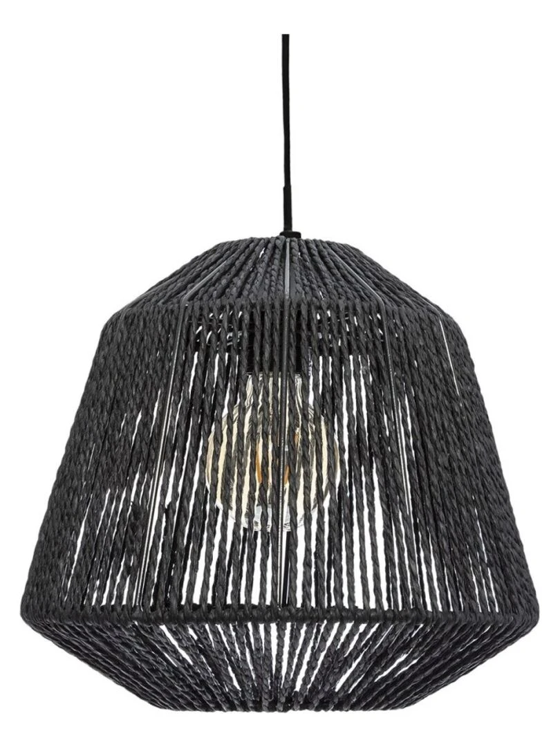 Suspension corde Etnik Jily noir D29 Noir