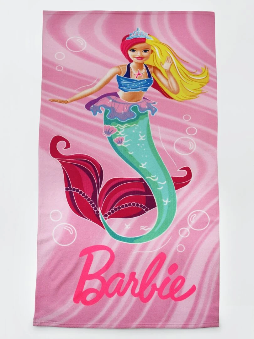Drap de plage 'Barbie' Rose