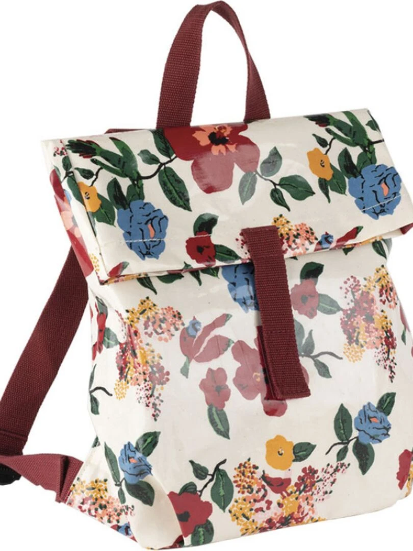 Sac à dos bébé mini coursier Le Petit Lucas Du Tertre Hibiscus Rouge
