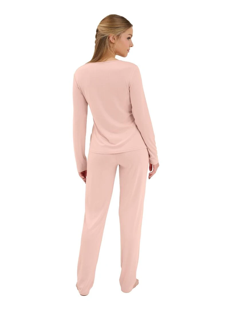 Pyjama pantalon top manches longues Mirabelle Rose