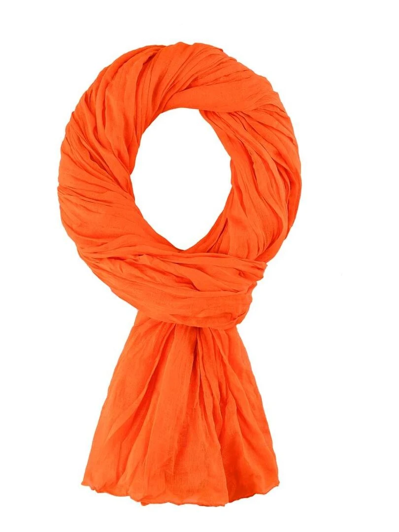 Chèche coton Uni Orange