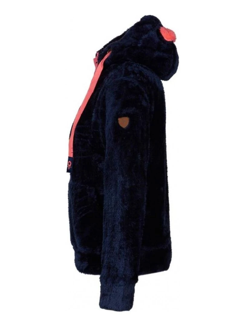 Blouson polaire à capuche femme ARELI   Bleu marine