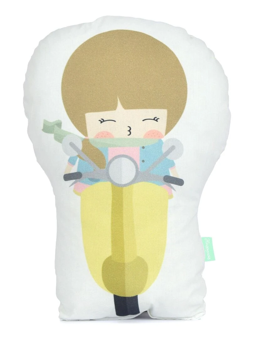 Coussin Summer time "Happyfriday" Blanc