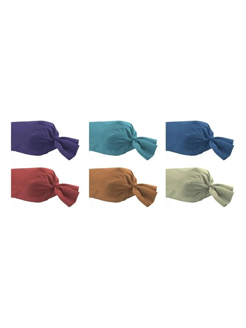 Taie De Traversin Rouge 45 X 185 Cm / 100% Coton / 57 Fils/cm² Rouge
