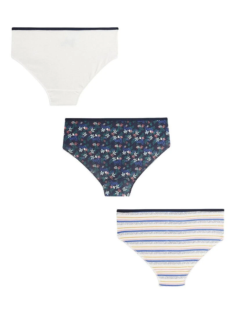 Lot de 3 culottes fille Rapido Multicolore