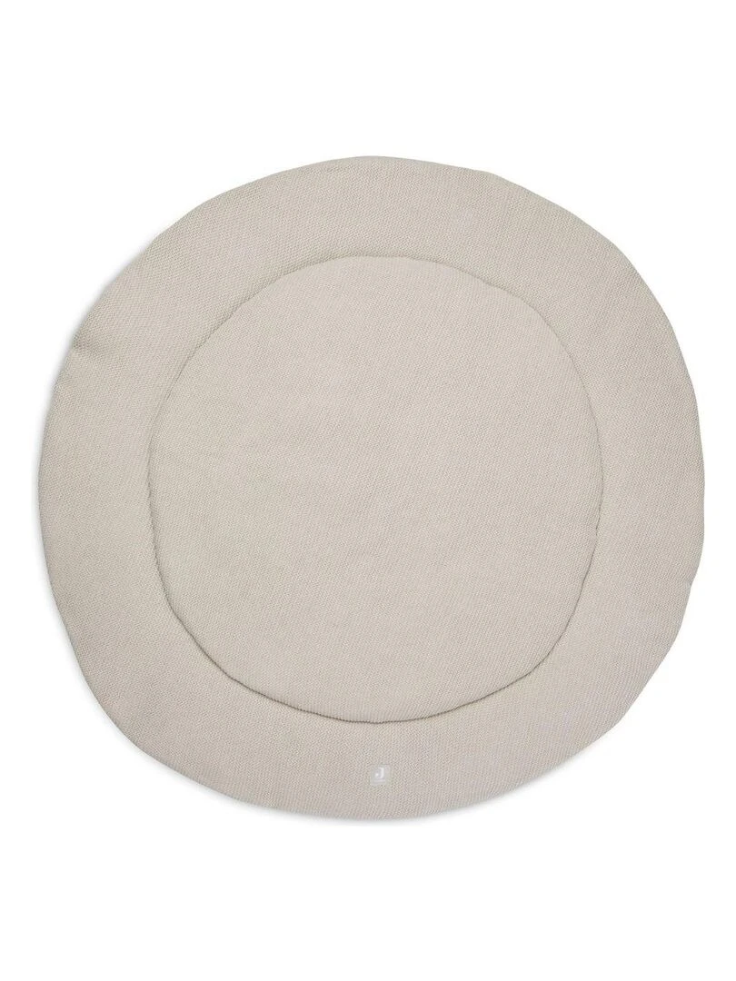 Tapis de jeu rond Basic Knit Nougat (95 cm) Ecru