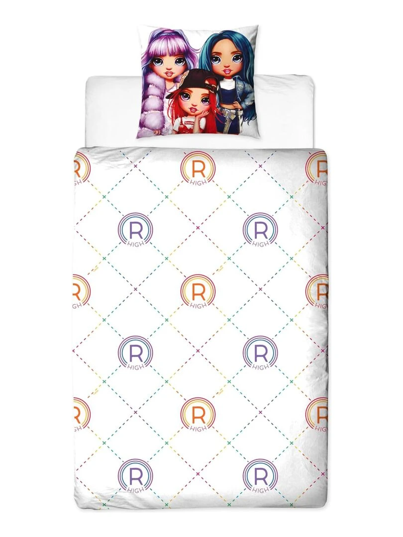 Parure de lit Enfant Rainbow High Faces   Rose