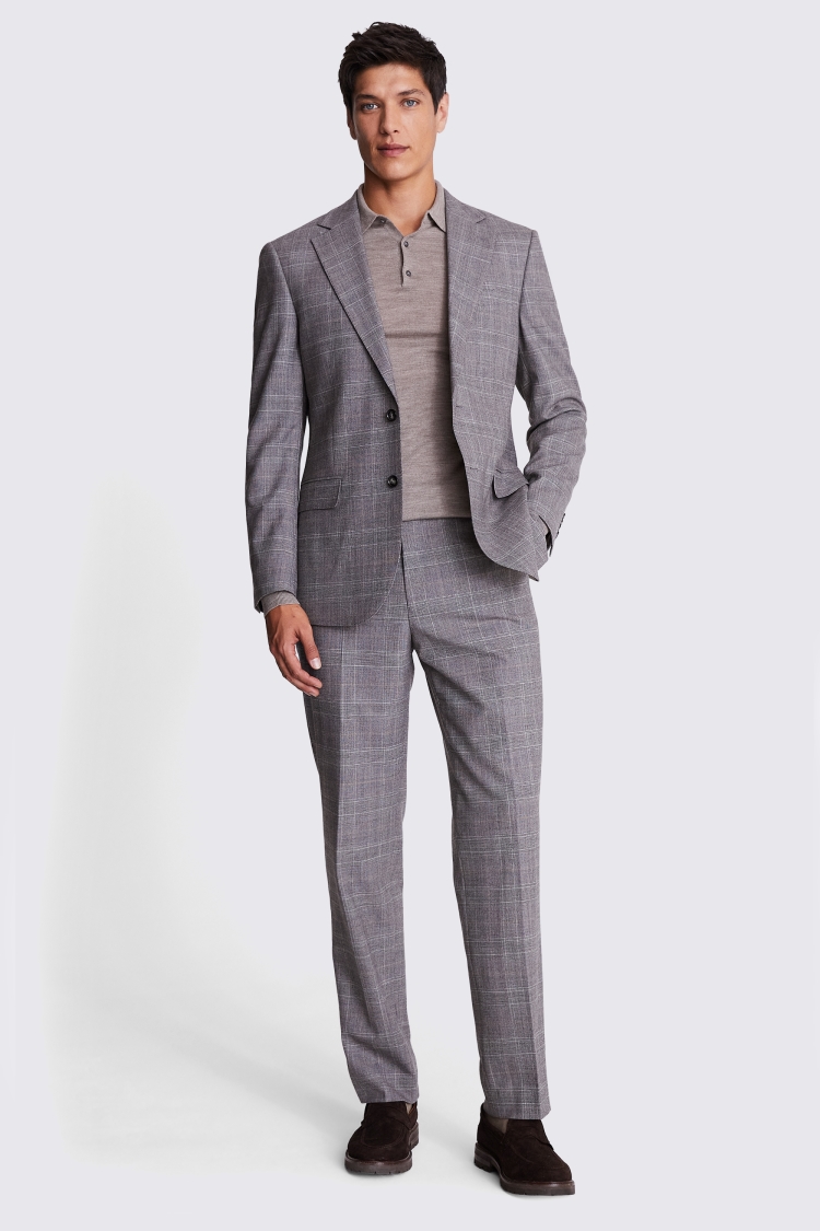 Regular Fit Grey Check Performance Jacket Buy Online at Moss