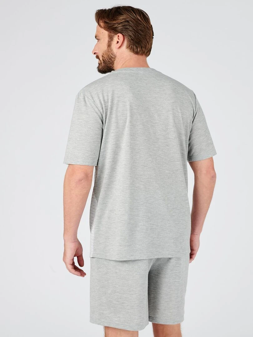 Pyjashort en maille jersey Climatyl   Damart   Gris