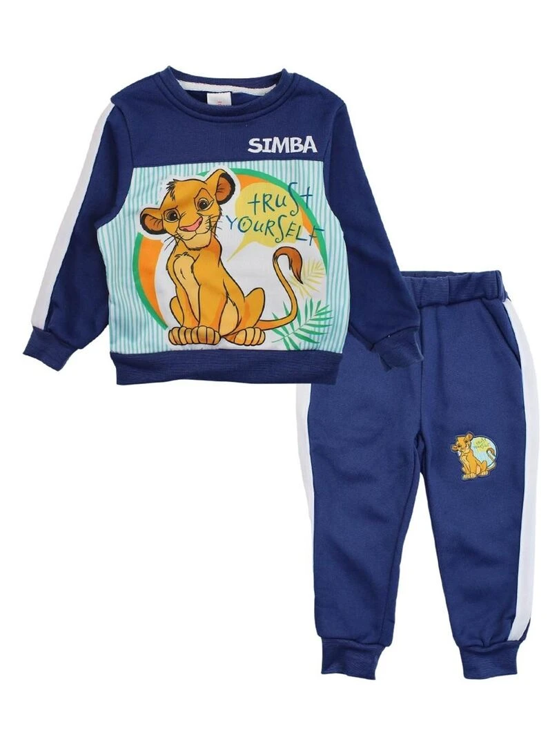 Disney Jogging garçon imprimé Le Roi Lion Bleu marine