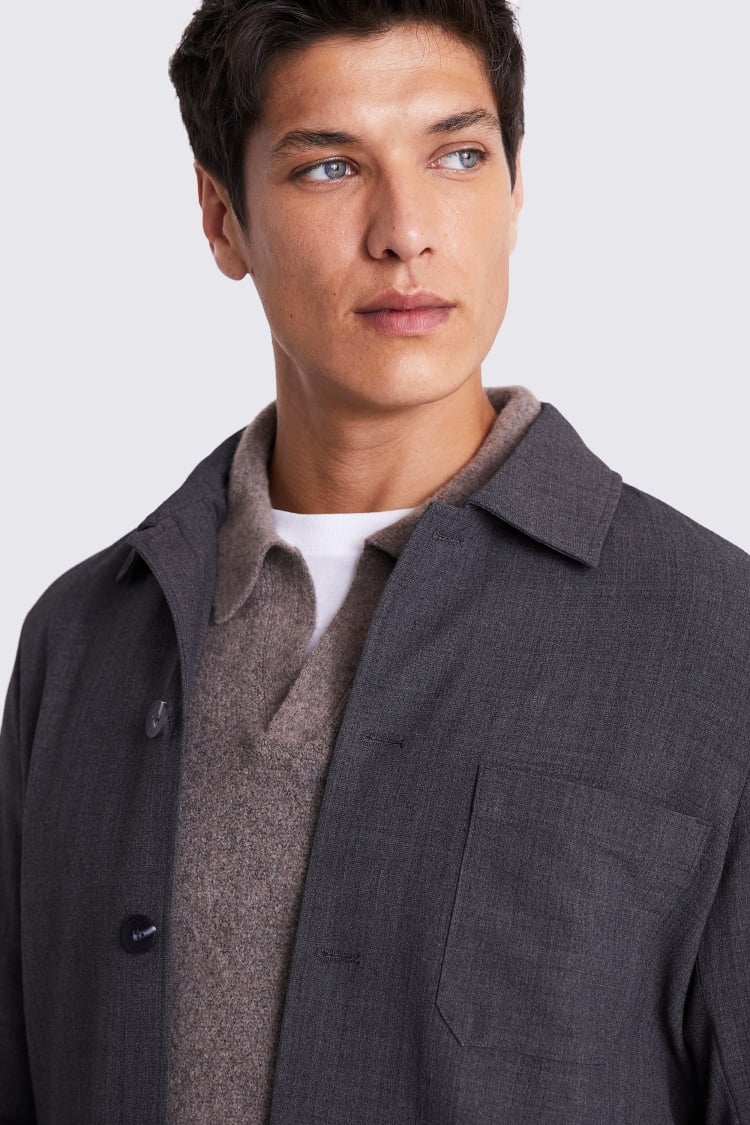 Light Grey Cashmere Crew Neck Jumper   Buy Online at Moss