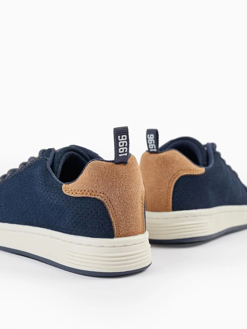 Baskets en daim pour garçon 'ZY 1996'  CÉRÉMONIE   Bleu foncé