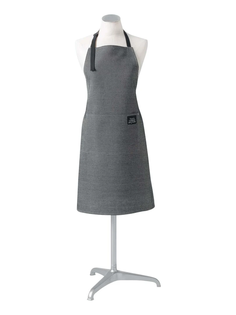 Tablier avec poche Collection Aime la cuisine Gris