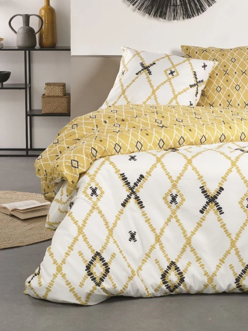 Parure de lit 'CRAZY AVRIL' 'TODAY' Jaune